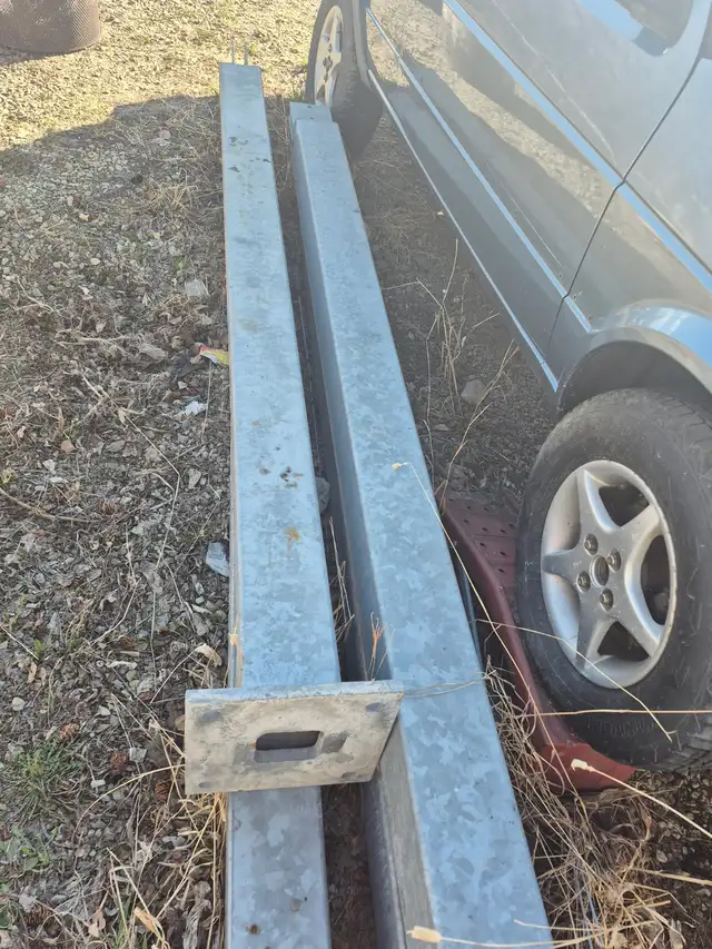 Galvanized steel post