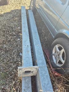 Galvanized steel post