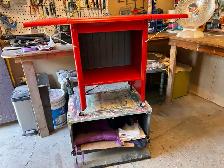 Fire Red Worktable or Could Be Bbq Bench - Photo 2