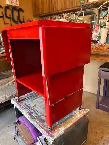 Fire Red Worktable or Could Be Bbq Bench - Photo 6