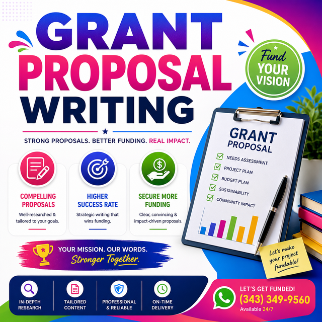 GRANT WRITING, CONTRACT WRITING, AI INTEGRATION & AUTOMATION