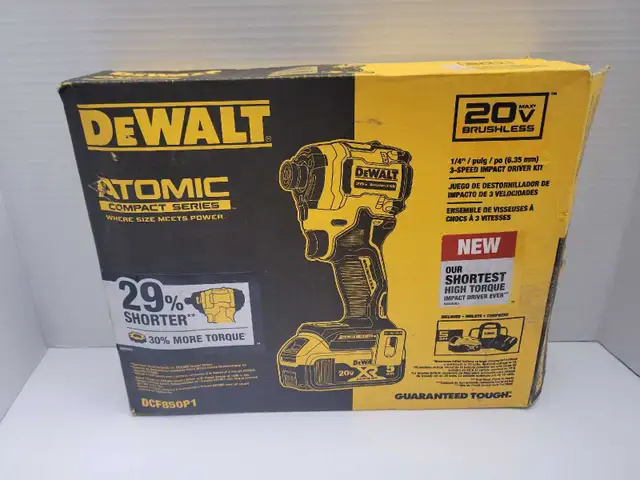 Dewalt DCF850P1 1/4' Impact Driver Kit