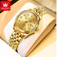 Pick up yes New Women Quartz Date Waterproof Stainless Steel