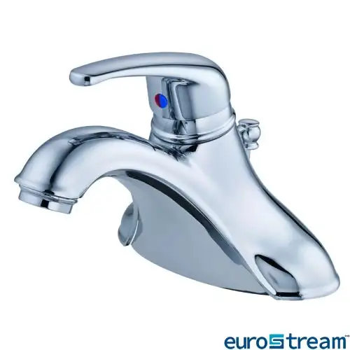 Lavatory Faucet Single Handle, New, 4" EUROSTREAM Merton , fit 3