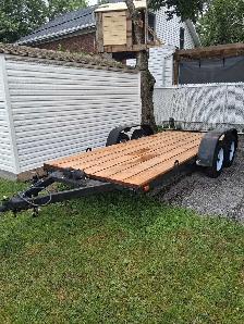 traileur plateforme voiture/côté a côte