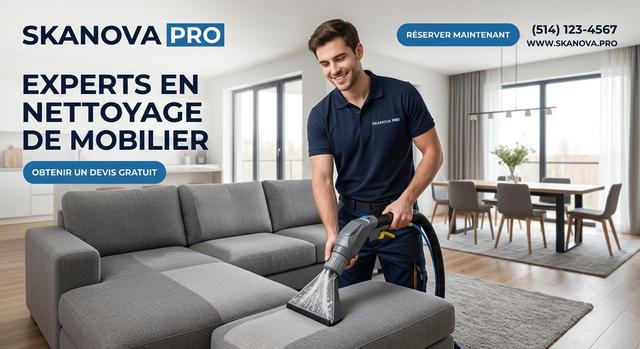 Nettoyage de Canapé à Domicile – SkaNova Pro