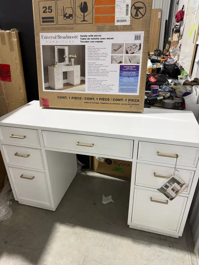 54" makeup vanity with LED mirror