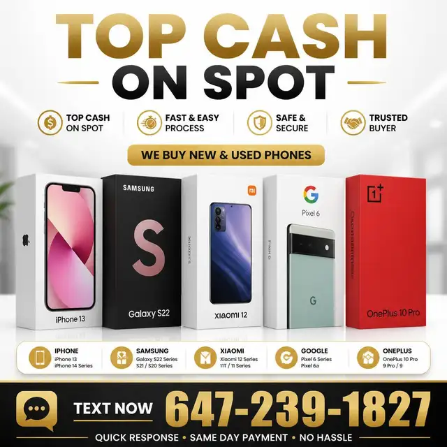 Top Cash for iPhones & Smartphones – Instant Payouts Today