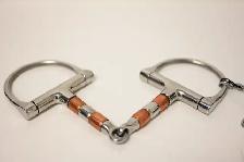 Snaffle bits for horse D ring in copper &steel 5.5' Brand New - Photo 6