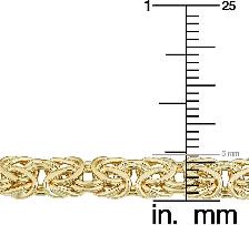 Pick up yes NOT SOLID New GOLD FILLED 28g 6mm 20'' Byzantine Cha - Photo 2