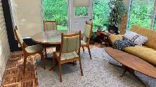 Mid century. TEAK TECK. Ensemble chaises pour salle à manger / D - Photo 2