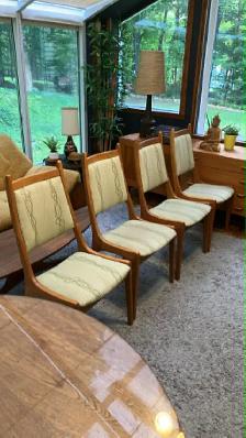Mid century. TEAK TECK. Ensemble chaises pour salle à manger / D - Photo 4