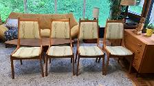Mid century. TEAK TECK. Ensemble chaises pour salle à manger / D - Photo 5
