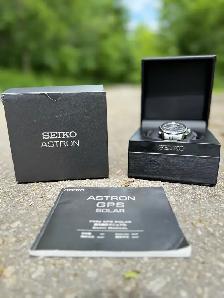 Seiko Astron GPS Solar Titanium Watch Ceramic bezel – Full Set - Photo 8