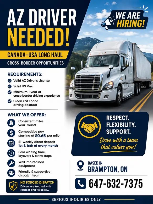 Hiring truck drivers