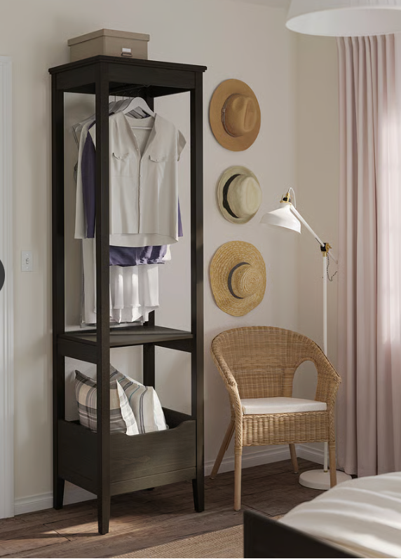 ELEGANT & Stylish IKEA IDANAS Open Wardrobe - Dark Brown