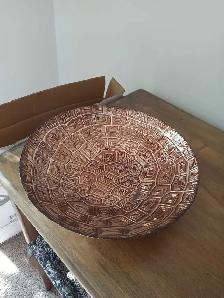 Copper & Gold Glass Bowl