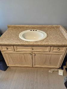 Brand New Bathroom Vanity Comes with Brand New Mirror