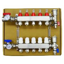 5 Loop PEX Tubing Manifolds Hydronic Radiant Floor Heating053248 - Photo 2