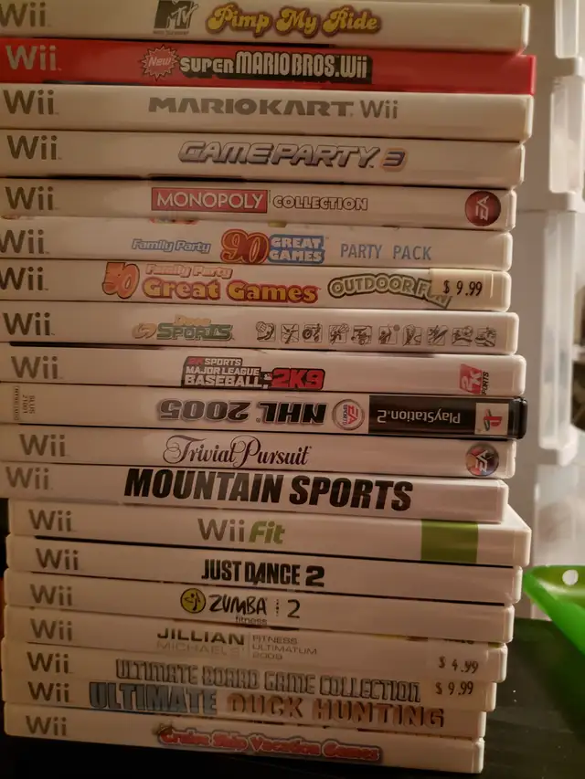 19 Nintendo wii games