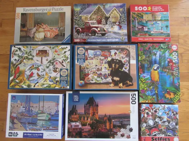 Casse-têtes 500 pièces à vendre ... voir photos