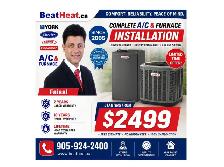 Carrier Lennox Goodman Air conditioner with installation from