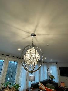 OVE Decors 5 Lights LED Chrome Chandelier - Photo 3