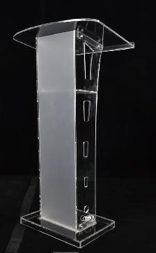 Modern Clear Acrylic Podium Plexiglass Church Pulpit 220395 - Photo 6