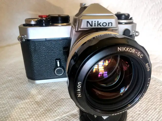 Nikon Fe with 55mm f1.2