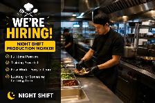 Night Shift Production Worker – Full-Time Position
