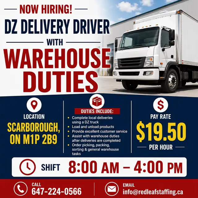 DZ driver with Warehouse duties