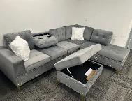 Urgent clearance sale on stylish velvet couch