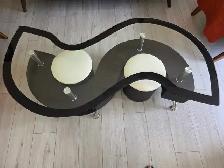 Modern Coffee Table with Stools
