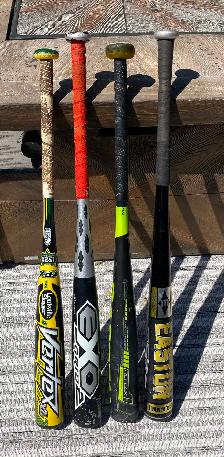 Baseball bats Easton et Louisville (aluminium) $50 chaque