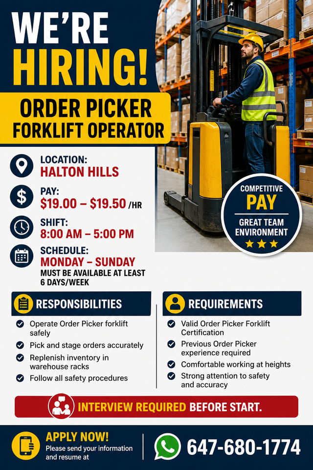 Forklift operators