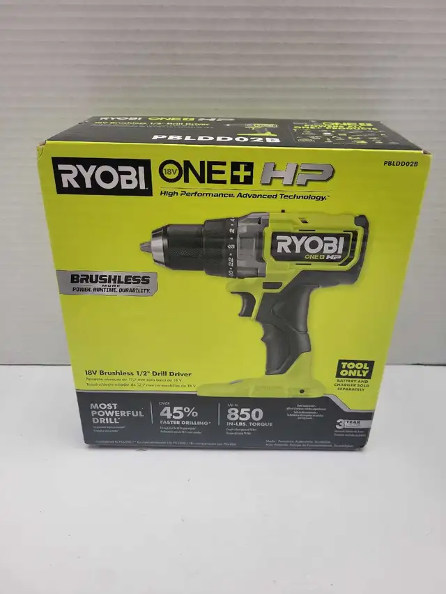 Ryobi PBLDD02B 18v Brushless Drill NEWTool Only