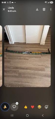 OLS CROSS CUT SAW WITH PAINTING ON IT