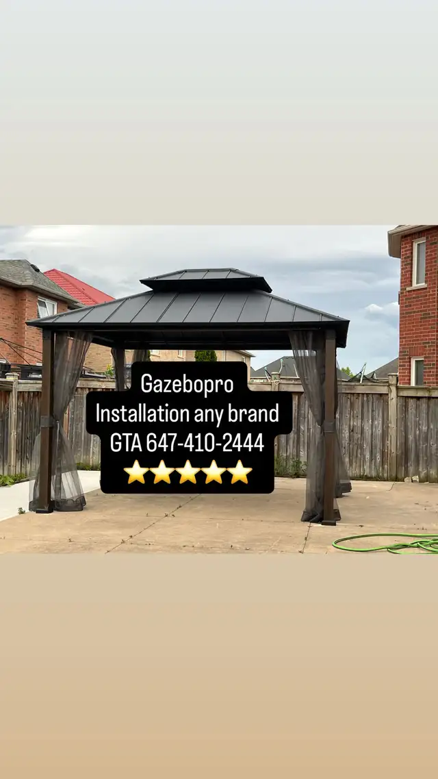 installation gazebo