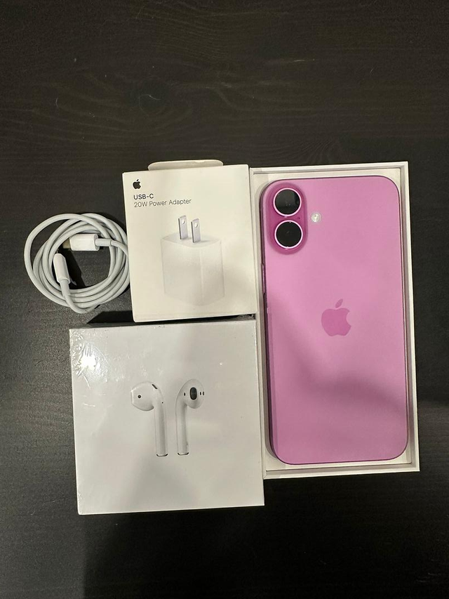 iPhone 16 128gb Pink   Full Accessories Kit   Fast Delivery!