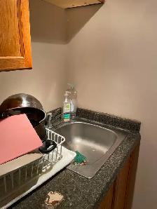 One large bedroom in a three bedroom basement in Timberlea $550 - Photo 3