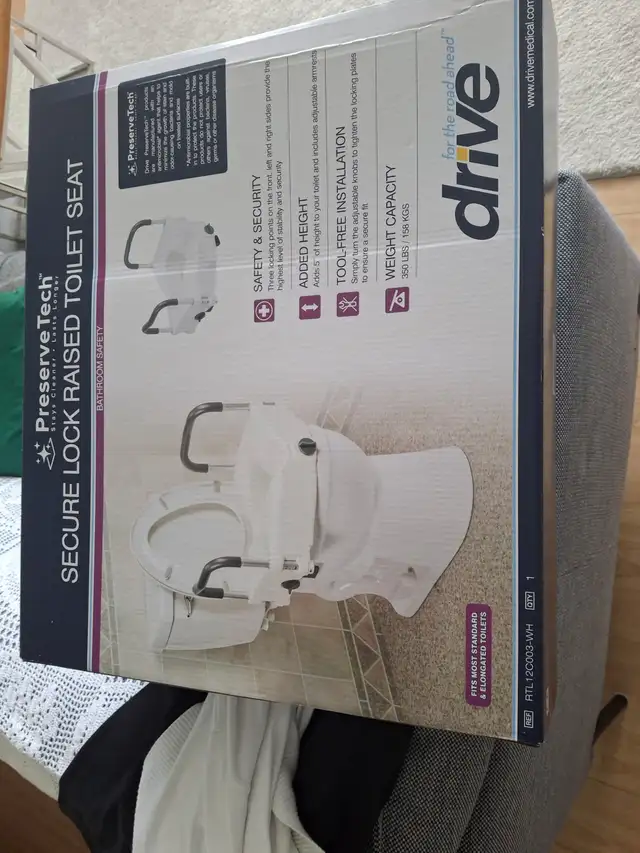 Raised seat for toilet