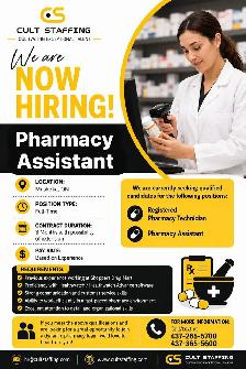 Hiring: Pharmacy Assistants in Muskoka!