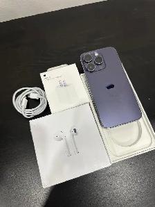 iPhone14 pro 1tb Purple Airpods/Charger Set/Delivery