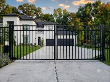 14 FT and 19 FT Size Dual Swing Driveway Gates Wrought Iron Gate - Photo 2