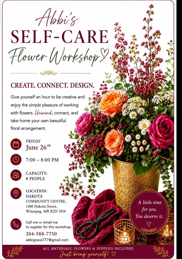 Abbi’s Self Care Flower Workshop