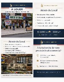 ESPACE À LOUER - INDUSTRIEL / COMMERCIAL – VILLERAY / St-MICHEL