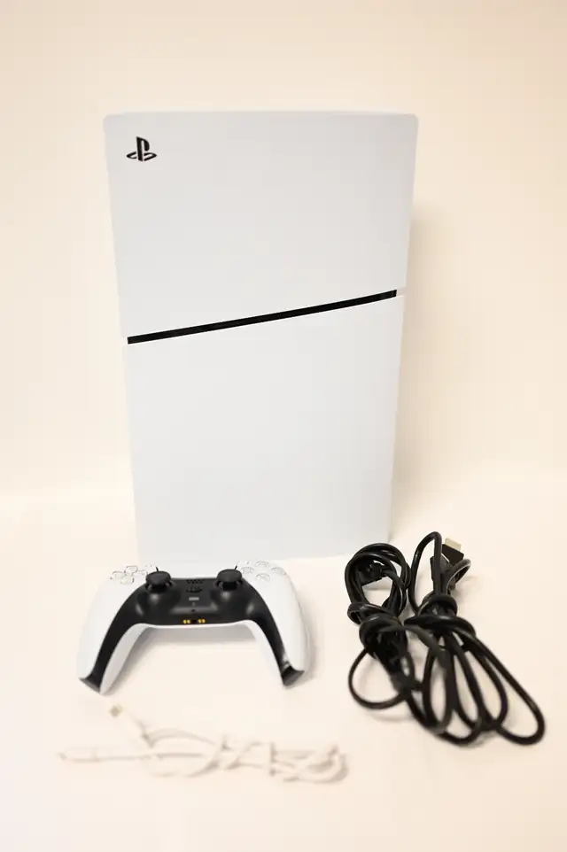 PS5 Slim Digital 1tb with HDMI power cord controller and USB C
