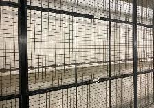 Used industrial steel fence panels / wire mesh partitions