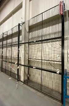 Used industrial steel fence panels / wire mesh partitions - Photo 2