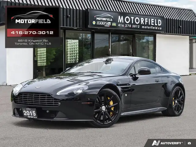 2015 Aston Martin V8 Vantage GT 4.7L V8 Accident Free, Suede Wh